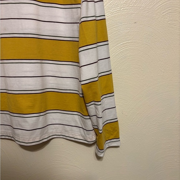 Christopher & Banks Yellow and White Long Sleeve Tee - Picture 7 of 8